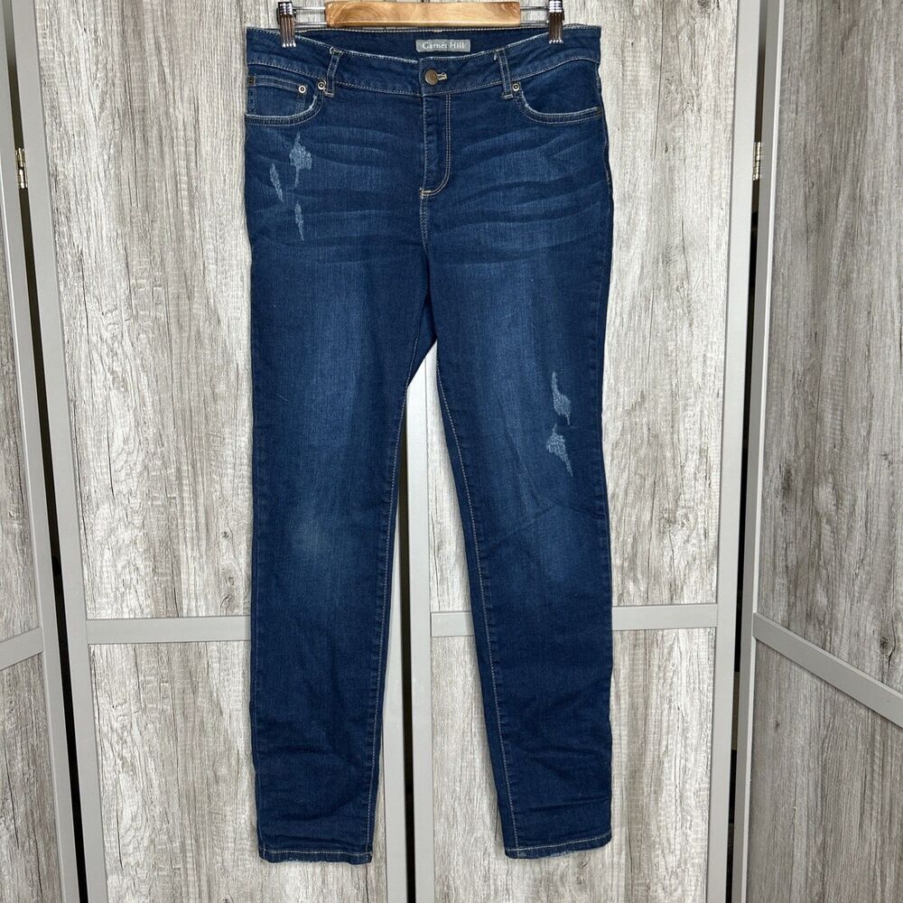 Garnet Hill Jeans Organic Cotton Straight Leg Slim Fit Size 29